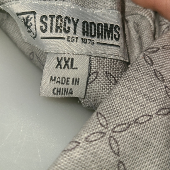 Stacy Adam's Men Linen Shirt - Picture 2 of 4